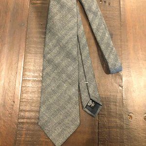 Ermenegildo Zegna Gray Chevron Stripe Tie